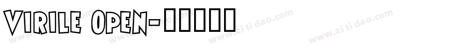 Virile Open字体转换